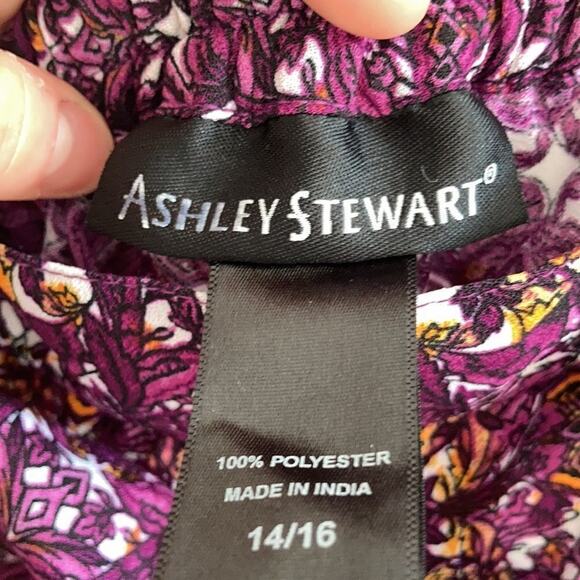 Ashley Stewart Paisley Boho Culotte Novelty Print Art to Wear Flowy Shorts - Picture 2 of 6